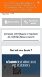 Mobile Screenshot of intratone.fr