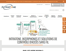 Tablet Screenshot of intratone.fr